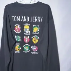 新品 ロンT XL トムとジェリー タフィー マッスル アイコン 刺繍 長袖
