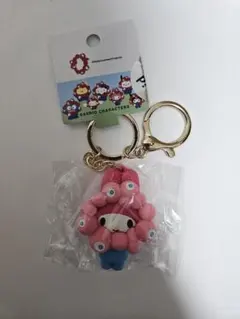 マイメロディ　サンリオ　ミャクミャク　立体マスコットパステルカラーキーホルダー