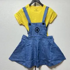 子供用　オーバーオールスカート　全長79cm