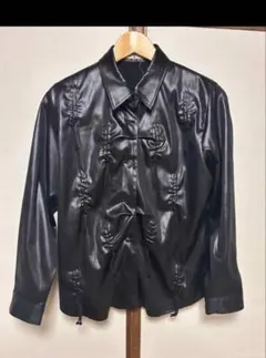 Sun Amy サンアミ　フェイクレザージャケット BLK レザージャケットのサムネイル