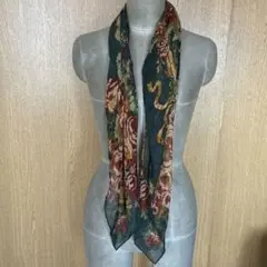 Ralph Lauren フローラル柄シルクスカーフ