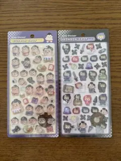 正規品　相撲　忍者　和柄　ボンボンドロップシール2枚
