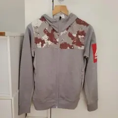 【中古】Reebok ハイブリッド　スウェット フルジップパーカー S