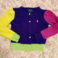 Polo Ralph Lauren カーディガン ウール ネオンカラー サイズ4