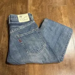 00s vintageストレートデニムジーンズブルーメンズアメカジヴィンテージ青