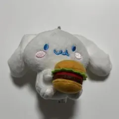 サンリオ　シナモンロール×ナガノ　ぬいぐるみ　ハンバーガー