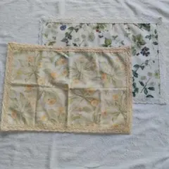 花柄レース縁ランチョンマット