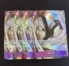 サンジ　R パラレル　OP12-070 4枚セット