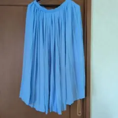 UNIQLO 水色 プリーツスカート L