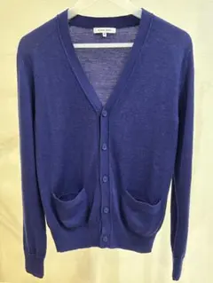 【GLOBAL WORK 】ブルー系 パープル系 Vネックカーディガン