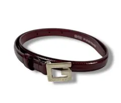 グッチ/GUCCI Gロゴバックル ベルト ボルドー ワインレッド