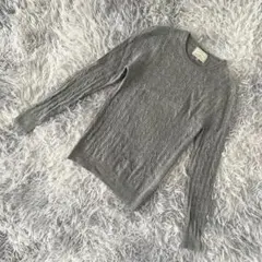 『UNITED ARROWS』長袖ニット　セーター　カシミヤ100%　グレー