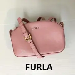 フルラ ショルダーウォレット ショルダー ピンク ミラー付き 人気