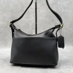 美品✨オールドコーチ　ショルダーバッグ　クロスボディ　レザー　ブラック