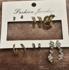 ピアス 6個セット シルバー ゴールド