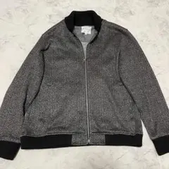 THE SHOP TK ヘリンボーン柄 メンズ ブルゾン ドライバーズニット