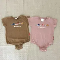 コンバースロンパース 70 2枚セット 男女双子