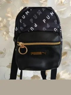 PUMA ミニバックパック ブラック ゴールドのサムネイル