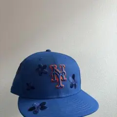 【希少】NEWERA59FIFTYMetsフラワー刺繍キャップ7 3/4