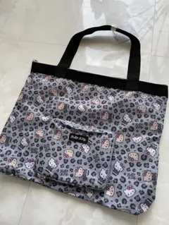 新品　しまむら サンリオ ハローキティ ヒョウ柄 エコバッグ トートバッグ