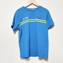 ellesse ストライプ テニス Tシャツ 青のサムネイル