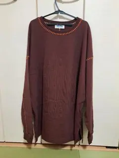 SOUNDS "GOOOOD" ブラウン オーバーサイズロングTシャツ