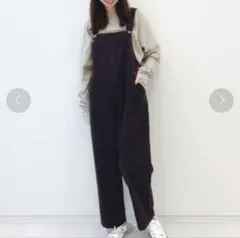 サマンサモスモスブルー◯コーデュロイサロペット