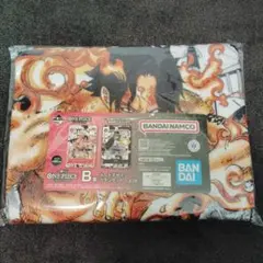 一番くじ　ワンピース　カードゲーム　B賞 カードデザインブランケット　エース