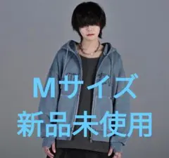 ADRER ヘビーウェイトロゴセミショートヴィンテージダブルジップパーカー