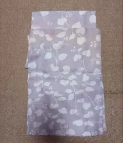 薄紫色　小紋着物(洗濯可)