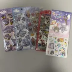 5点　キラキラカプセル　ドロップジュエリー　ウォーターインキーホルダー