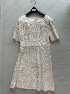 デビュードフィオレ　レッセパッセ　ワンピース　ピンク　レース