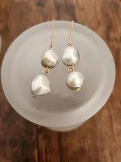 ラグナムーン　淡水パールピアス　アメリカンピアス　入学式　結婚式