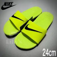 【新品未使用】NIKEサンダル　カワスライド　24cm　イエロー　ボルト　1のサムネイル