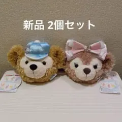 上海ディズニーリラックス ダッフィーとシェリーメイ髪飾り ヘアピン