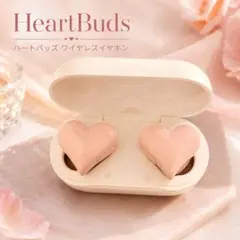 新品　HeartBuds ハートバッズ ワイヤレスイヤホン ピンク 箱無値引きのサムネイル