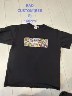 RAD CUSTOM MARVEL コミック柄 Tシャツ ブラック 160のサムネイル