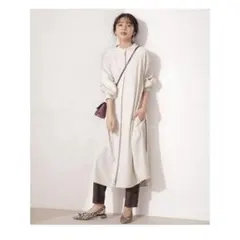 NANO universe ライトツイルスタンドワンピース コート アウター