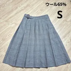 膝丈スカート チェック