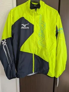 MIZUNO スポーツジャケット ネオンイエロー ネイビー NXT M사이즈