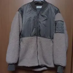 earth　モコモコジャケット ベージュ　L