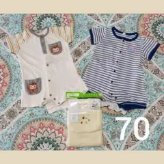 ベビー服 70 半袖　ロンパース 赤ちゃん　男の子 女の子 新品有り まとめ売り