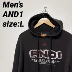 【US古着】AND1 パーカー プルオーバー スウェット L