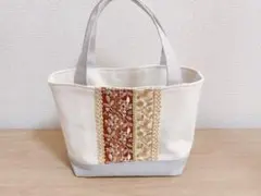 Sサイズバッグ　インド刺繍リボン　4