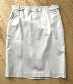 MaxMara ボックススカート イタリア製 ベージュのサムネイル