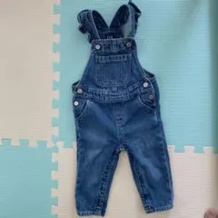 GAP ベビー用 デニムオーバーオール フリル付き