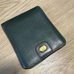 dunhill ダークグリーン 二つ折り財布