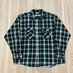 【極上配色】90's FIVE BROTHER チェック ネルシャツ XL