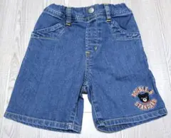 ダブルビー　DOUBLE.B デニムハーフパンツ 100cm