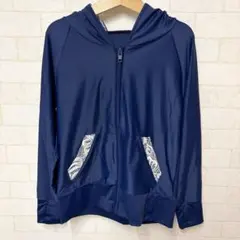 新品未使用☆ 子ども ラッシュガード 水着 女の子 130cm ネイビー